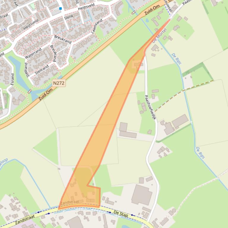 Kaart van postcodegebied 5425VB.