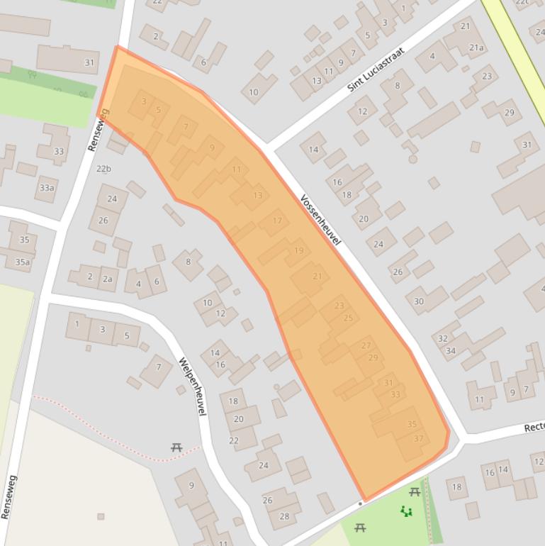 Kaart van postcodegebied 5425VK.