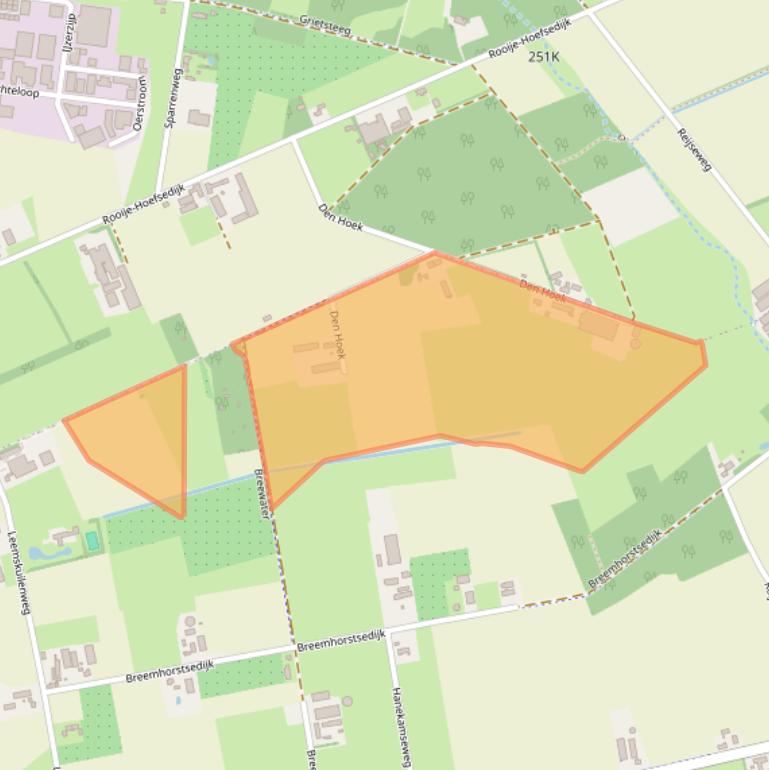 Kaart van postcodegebied 5425XK.