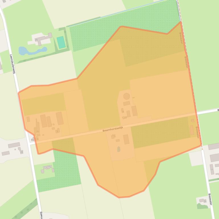 Kaart van postcodegebied 5425XR.