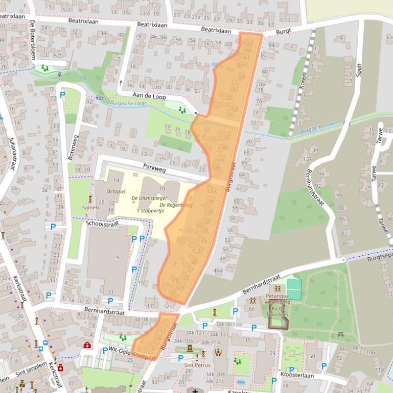 Kaart van postcodegebied 5427AH.