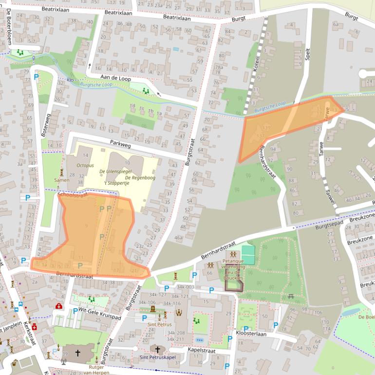 Kaart van postcodegebied 5427AM.