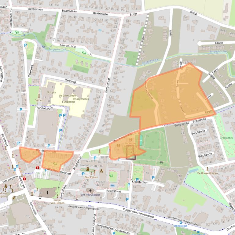 Kaart van postcodegebied 5427AN.