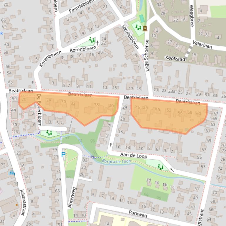 Kaart van postcodegebied 5427AR.