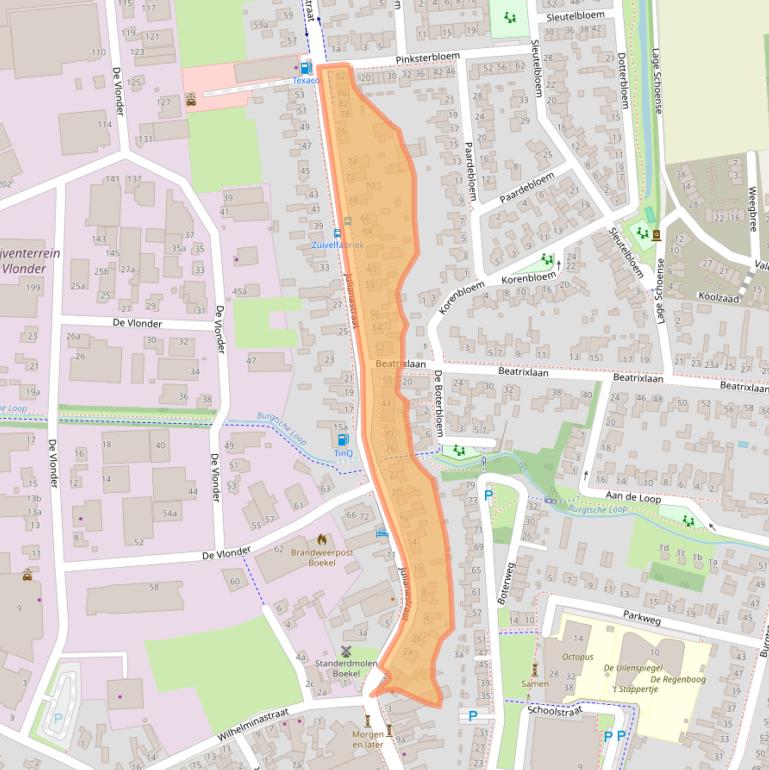 Kaart van postcodegebied 5427AW.