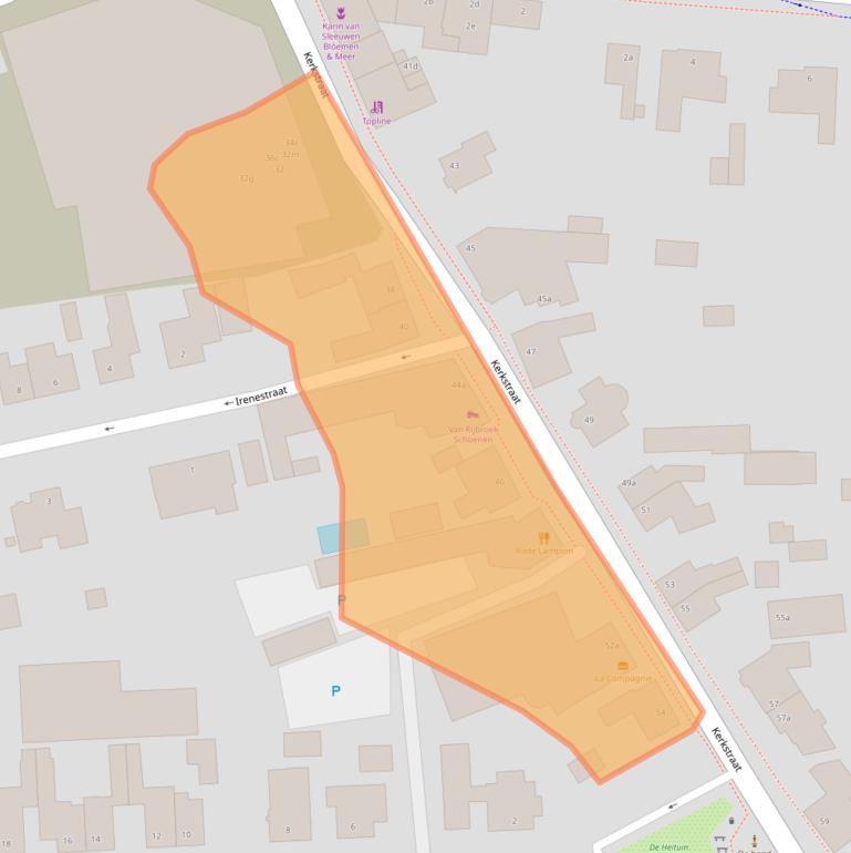 Kaart van postcodegebied 5427BE.
