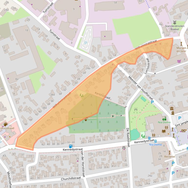 Kaart van postcodegebied 5427CC.