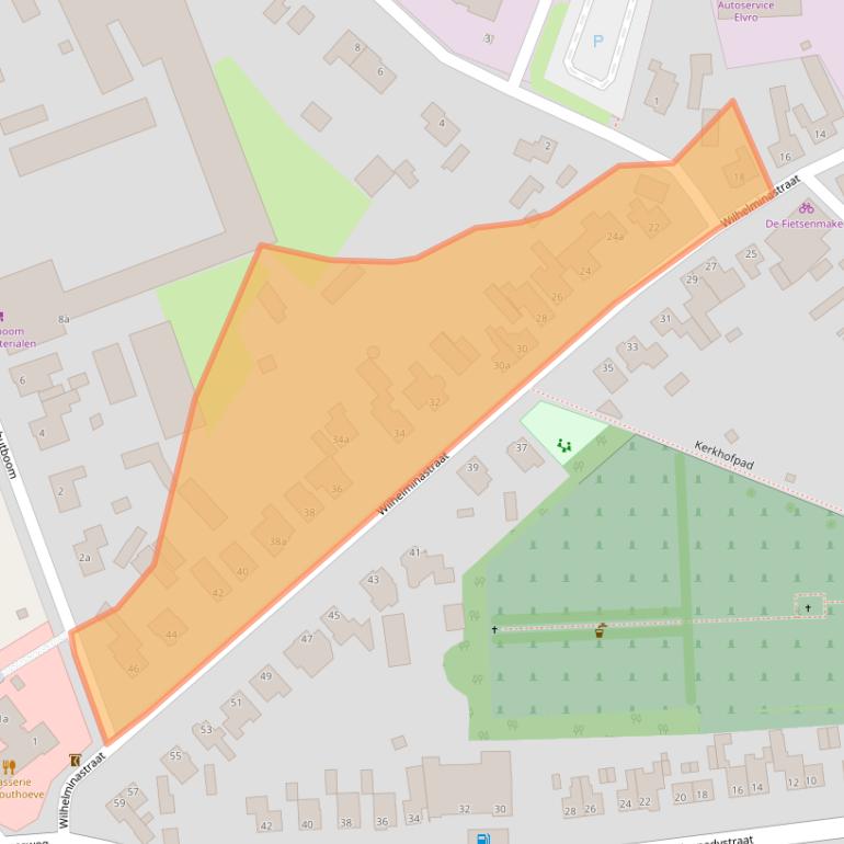 Kaart van postcodegebied 5427CE.