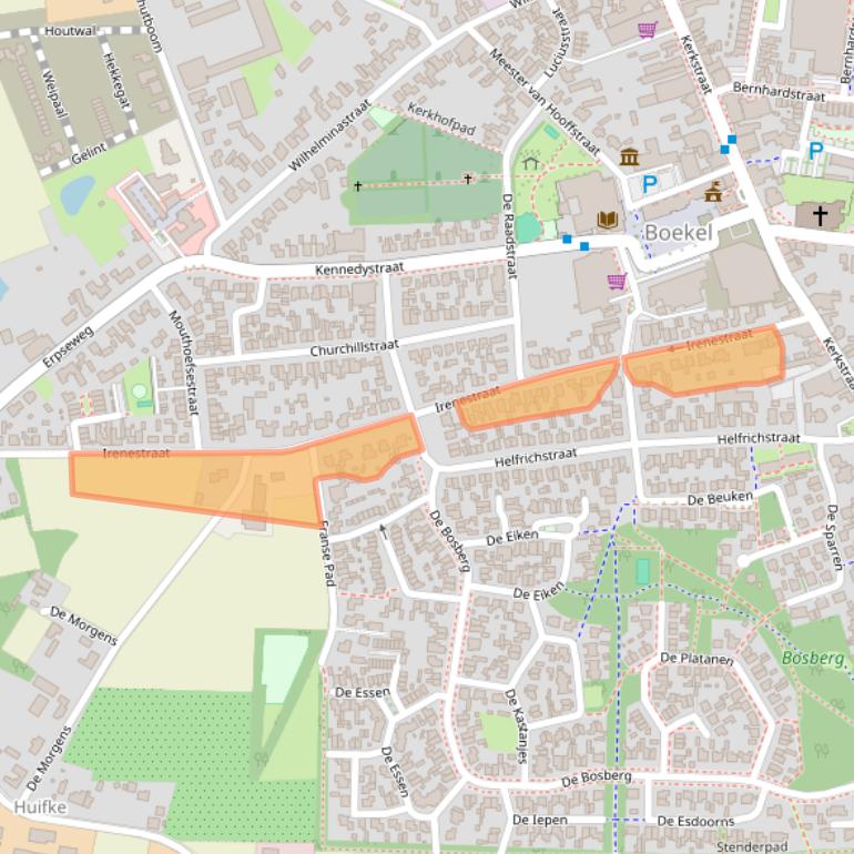 Kaart van postcodegebied 5427CV.