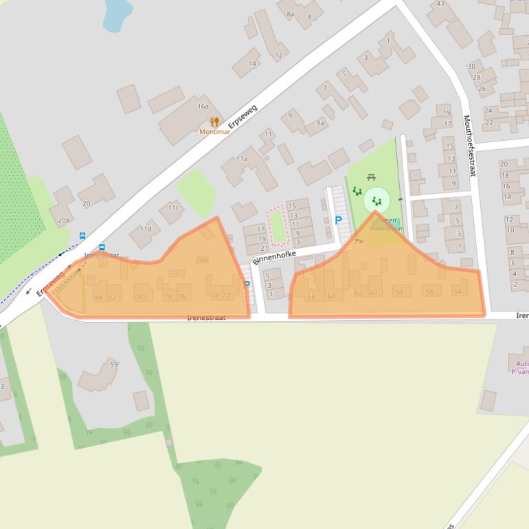 Kaart van postcodegebied 5427CZ.