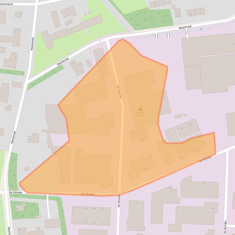 Kaart van postcodegebied 5427DH.