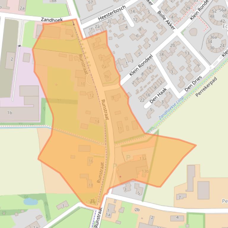 Kaart van postcodegebied 5427ED.