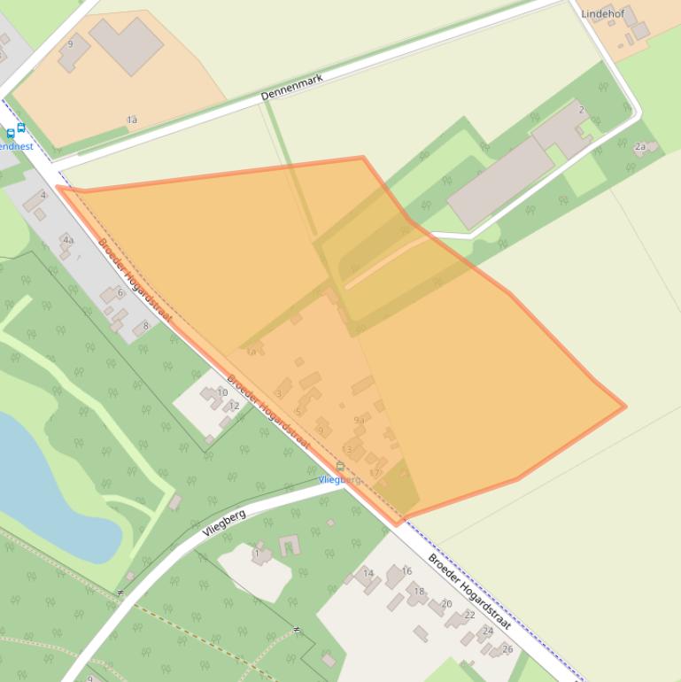 Kaart van postcodegebied 5427EH.