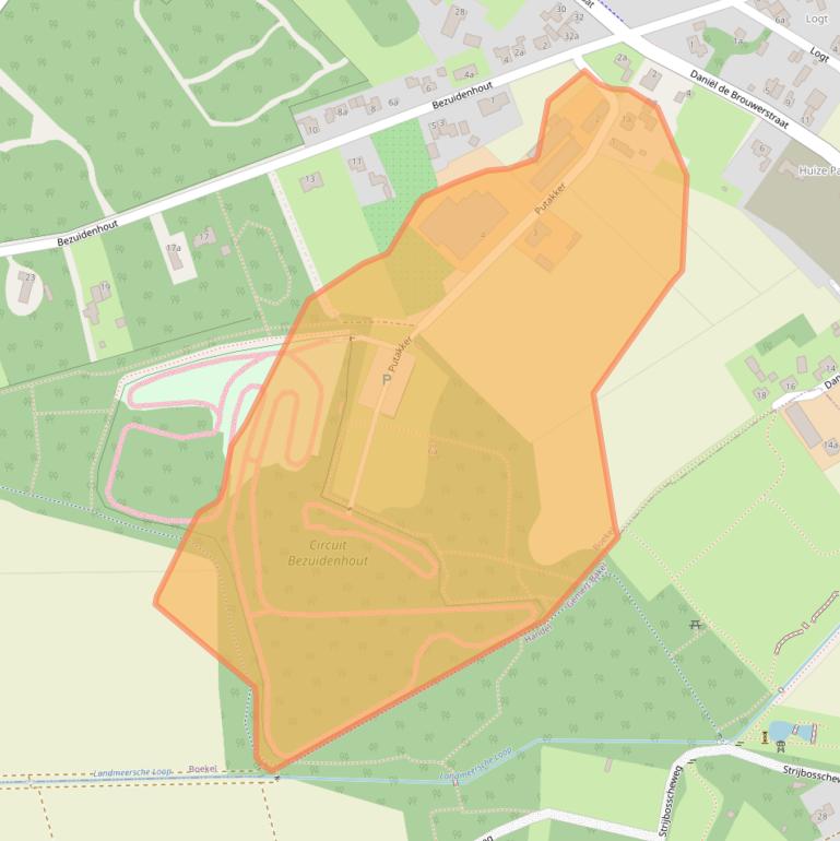 Kaart van postcodegebied 5427EP.