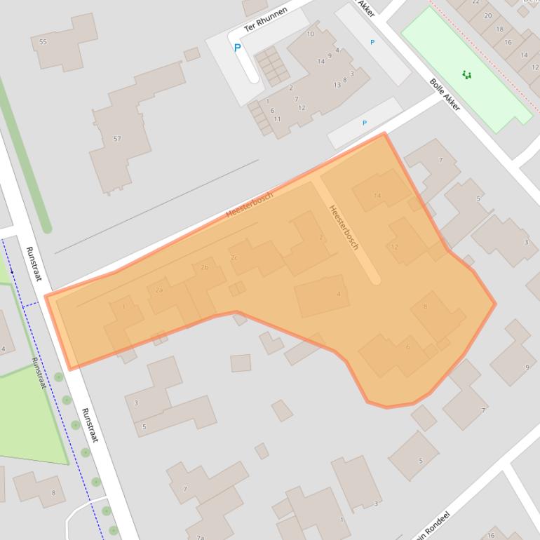 Kaart van postcodegebied 5427GC.