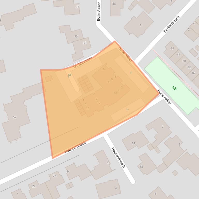 Kaart van postcodegebied 5427GD.