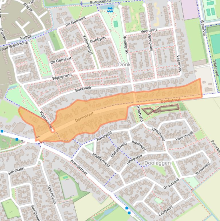 Kaart van postcodegebied 5427HA.