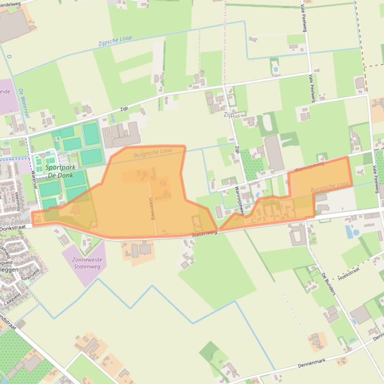Kaart van postcodegebied 5427HB.