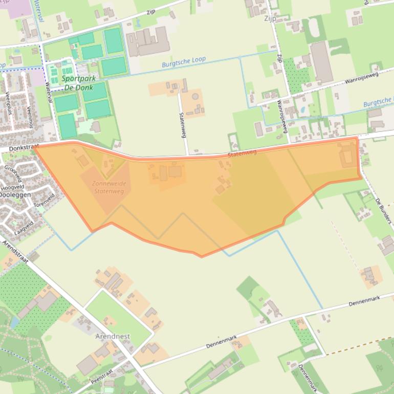 Kaart van postcodegebied 5427HC.