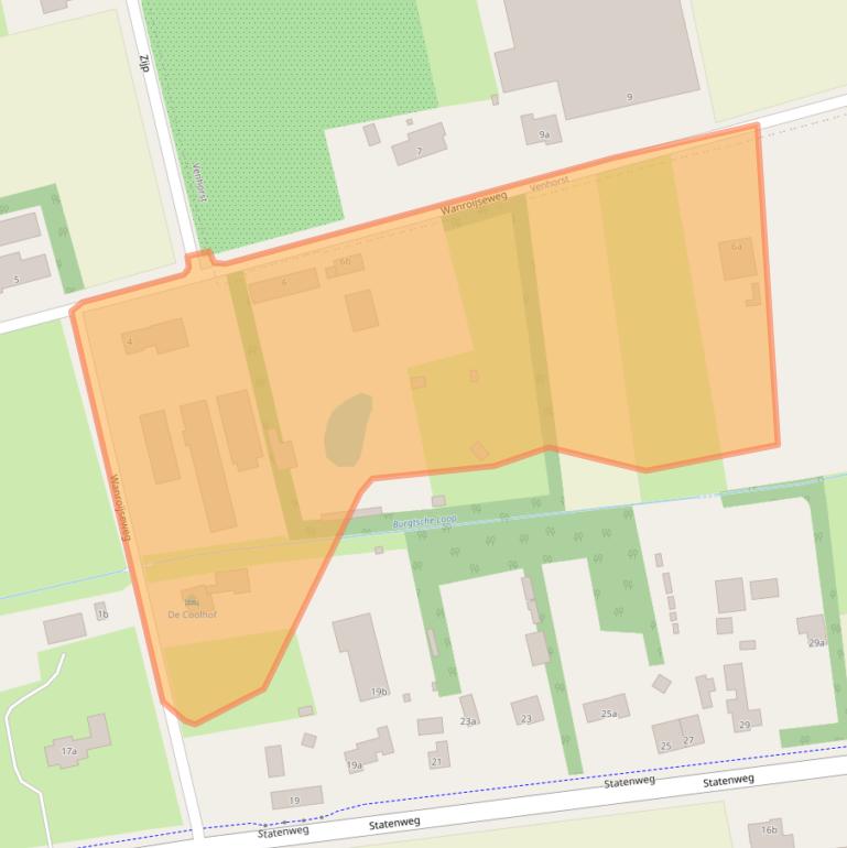 Kaart van postcodegebied 5427HH.
