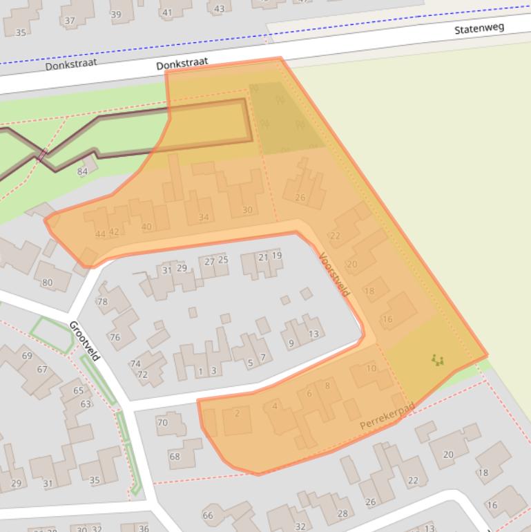 Kaart van postcodegebied 5427JG.