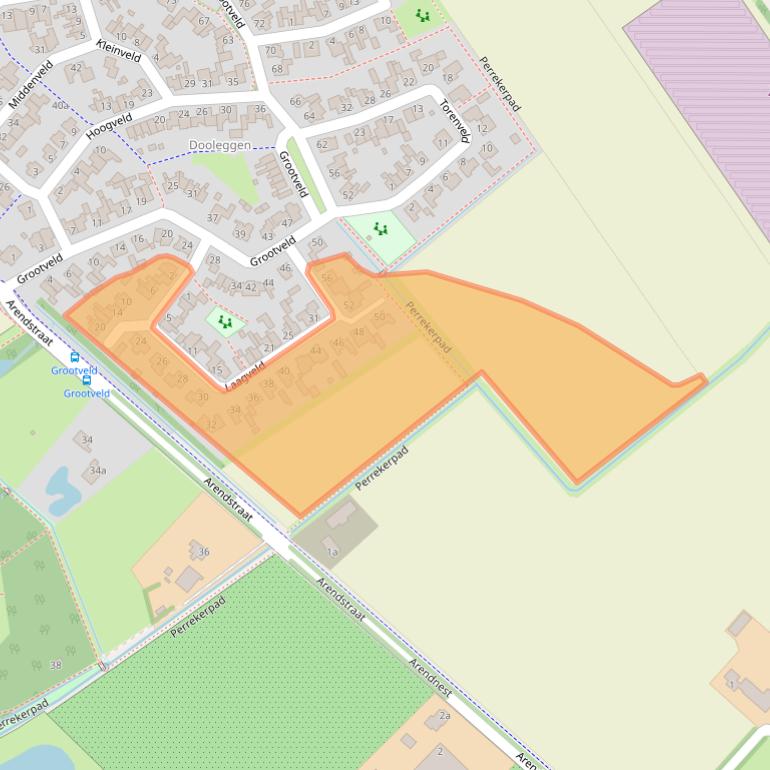 Kaart van postcodegebied 5427JL.