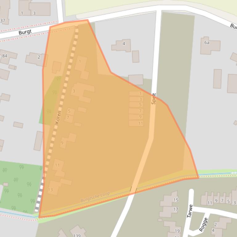 Kaart van postcodegebied 5427KA.