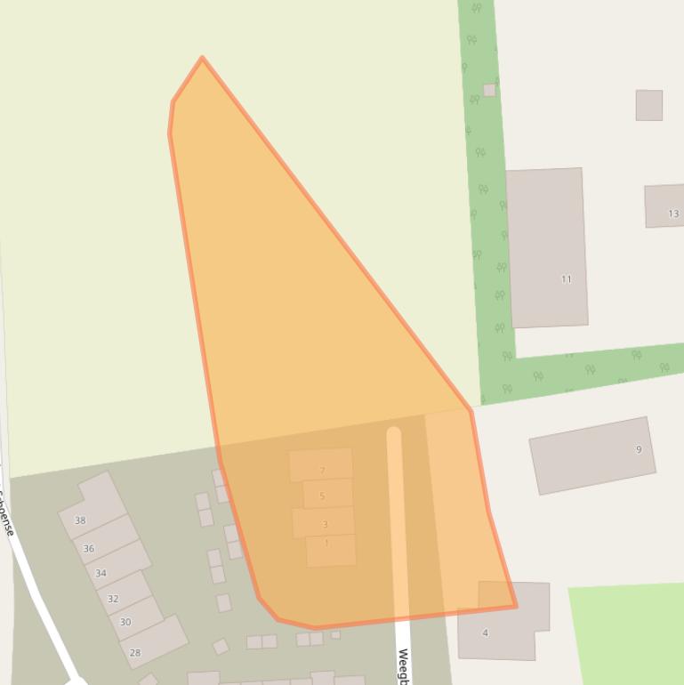 Kaart van postcodegebied 5427MB.