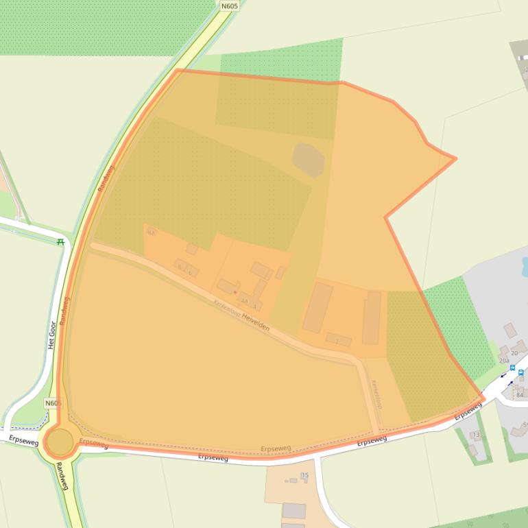 Kaart van postcodegebied 5427PC.