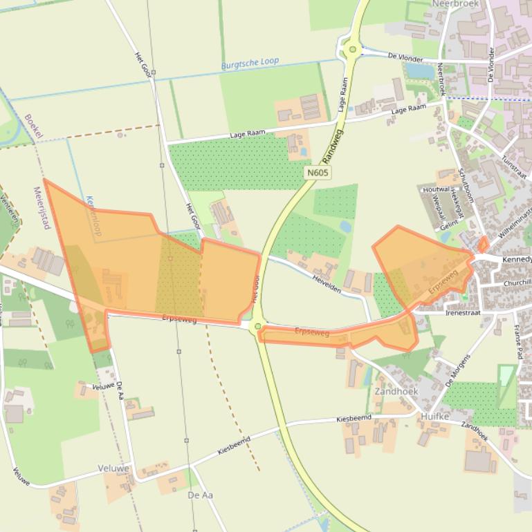 Kaart van postcodegebied 5427PG.