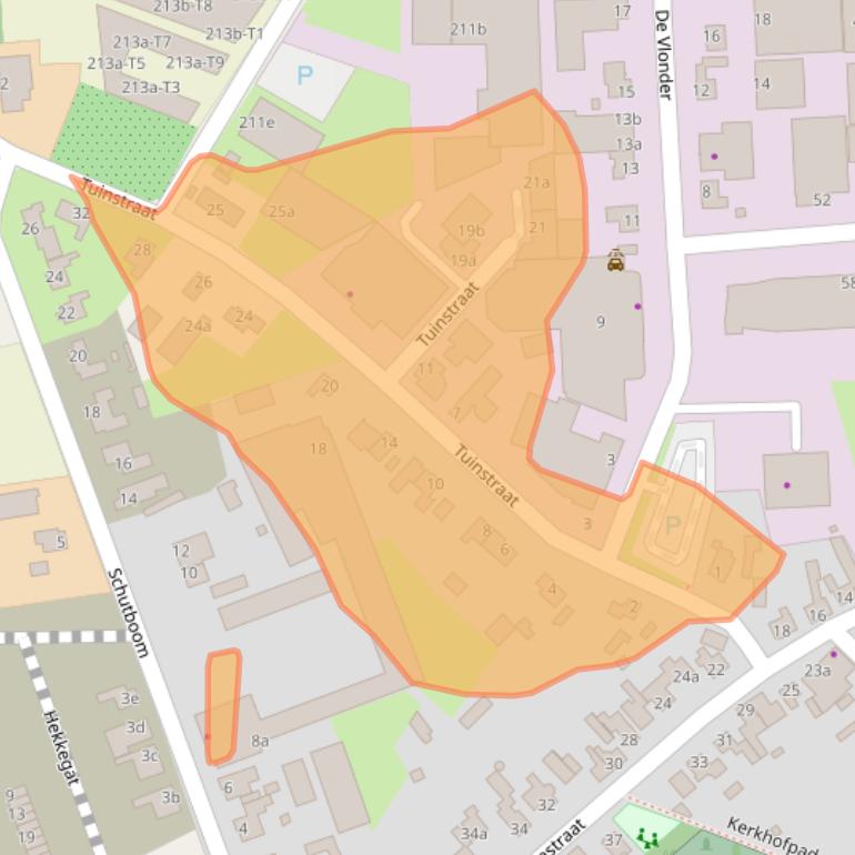 Kaart van postcodegebied 5427PR.