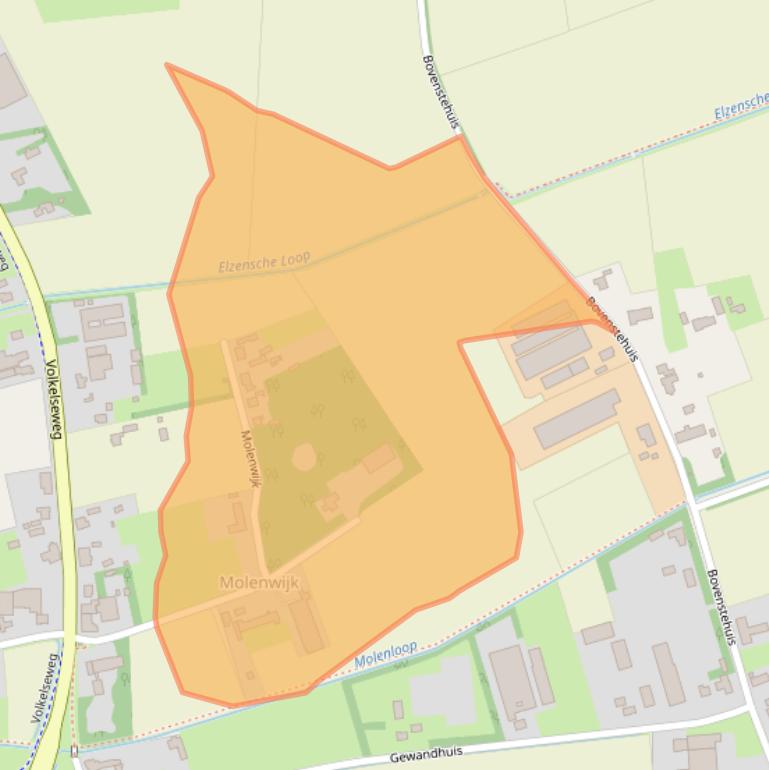 Kaart van postcodegebied 5427PX.
