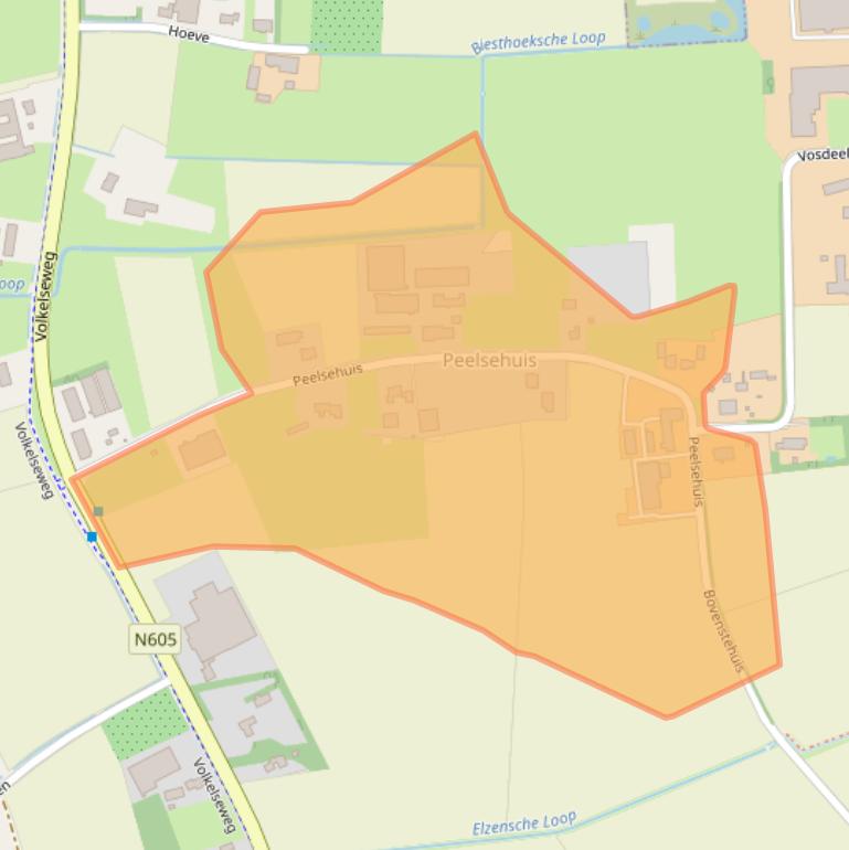 Kaart van postcodegebied 5427RJ.