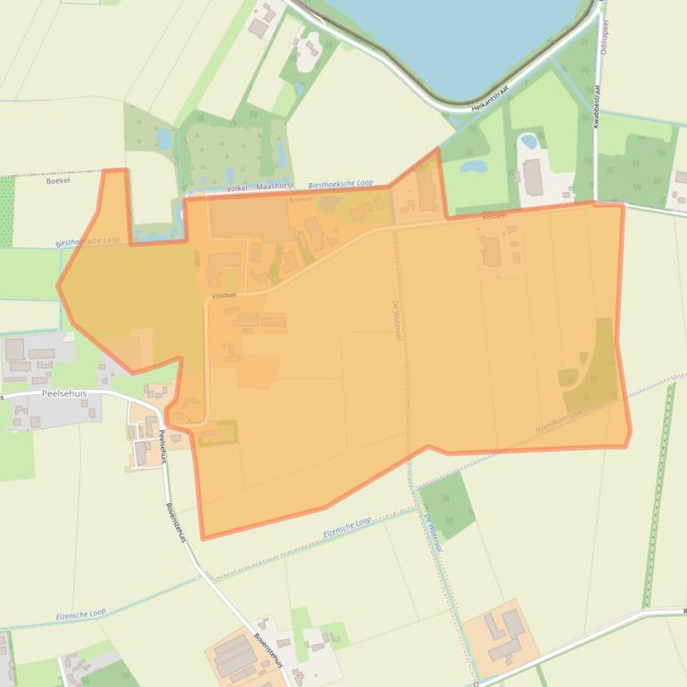 Kaart van postcodegebied 5427RK.
