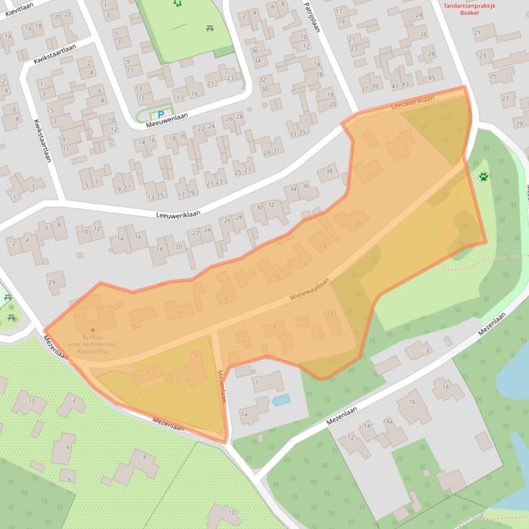 Kaart van postcodegebied 5427SK.
