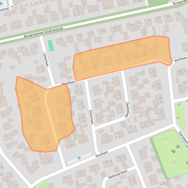 Kaart van postcodegebied 5427VP.