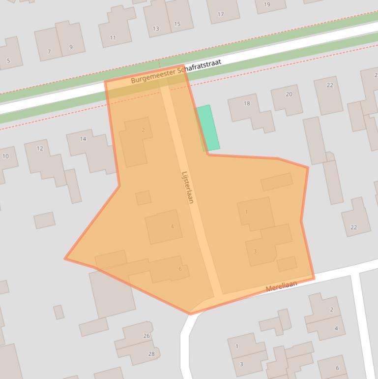 Kaart van postcodegebied 5427VT.