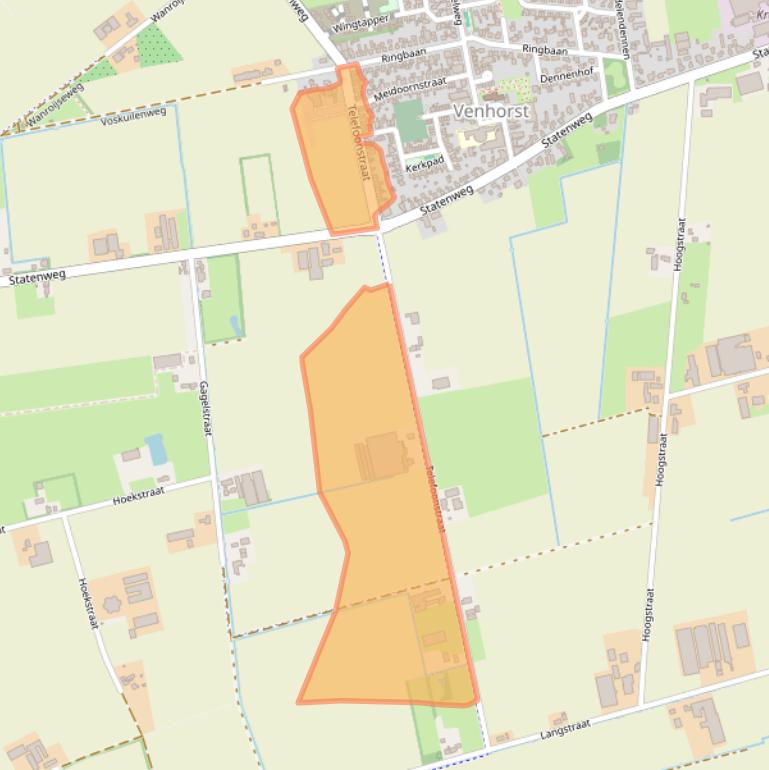 Kaart van postcodegebied 5428GJ.