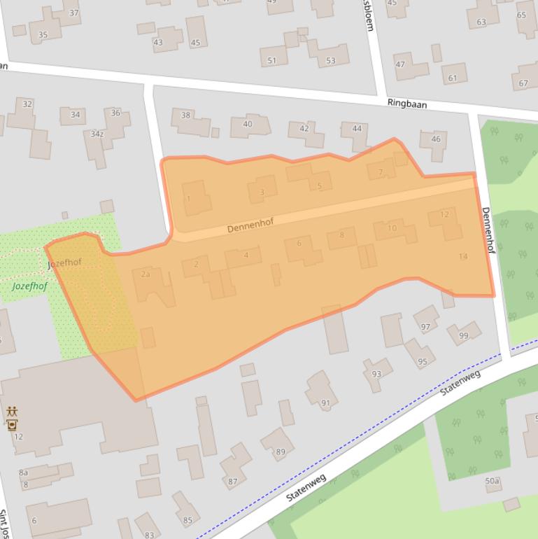 Kaart van postcodegebied 5428GM.