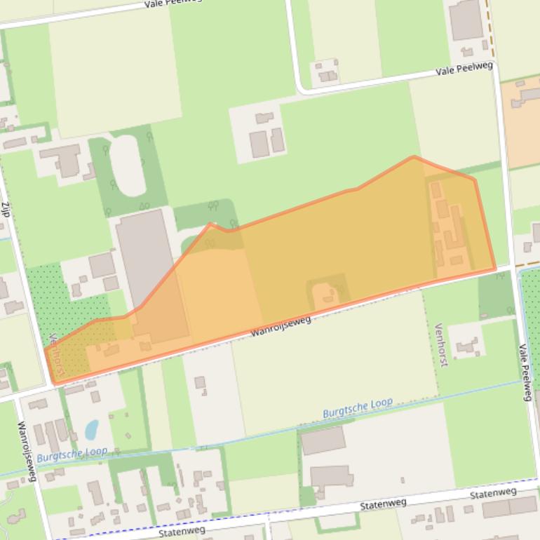 Kaart van postcodegebied 5428GV.