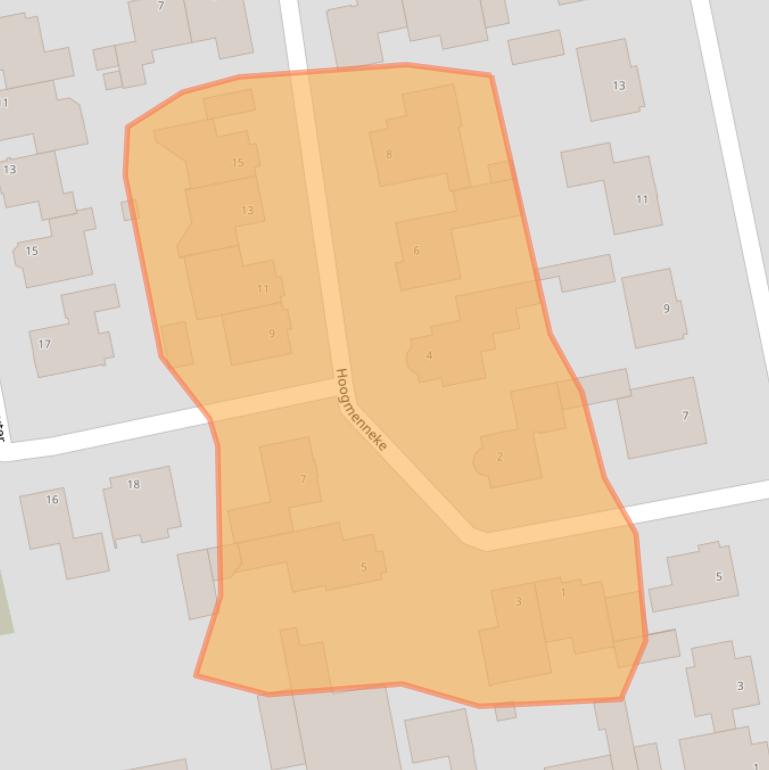 Kaart van postcodegebied 5428LH.