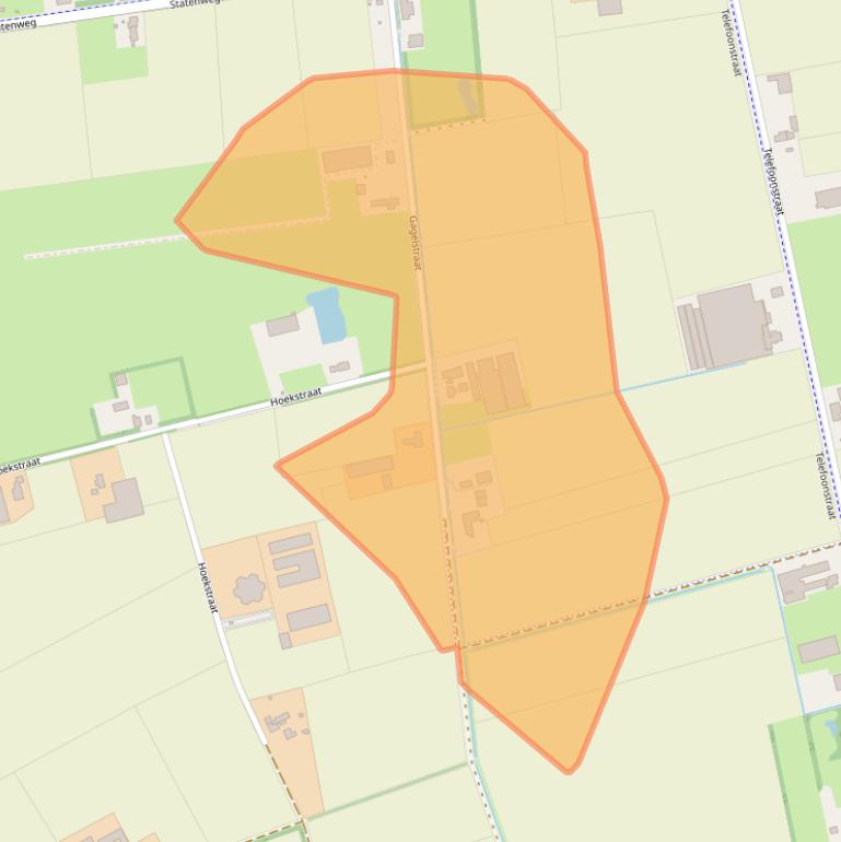 Kaart van postcodegebied 5428NB.