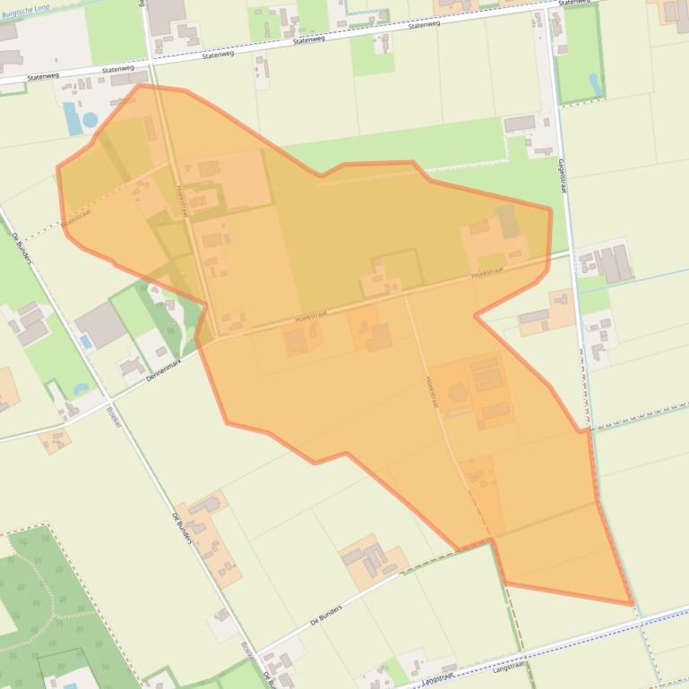 Kaart van postcodegebied 5428NC.