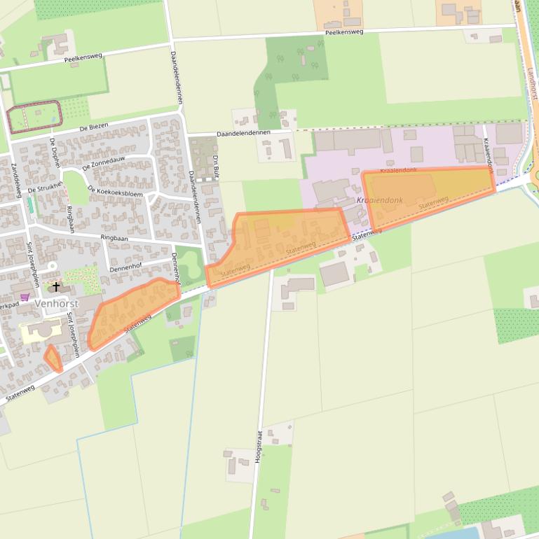 Kaart van postcodegebied 5428NL.
