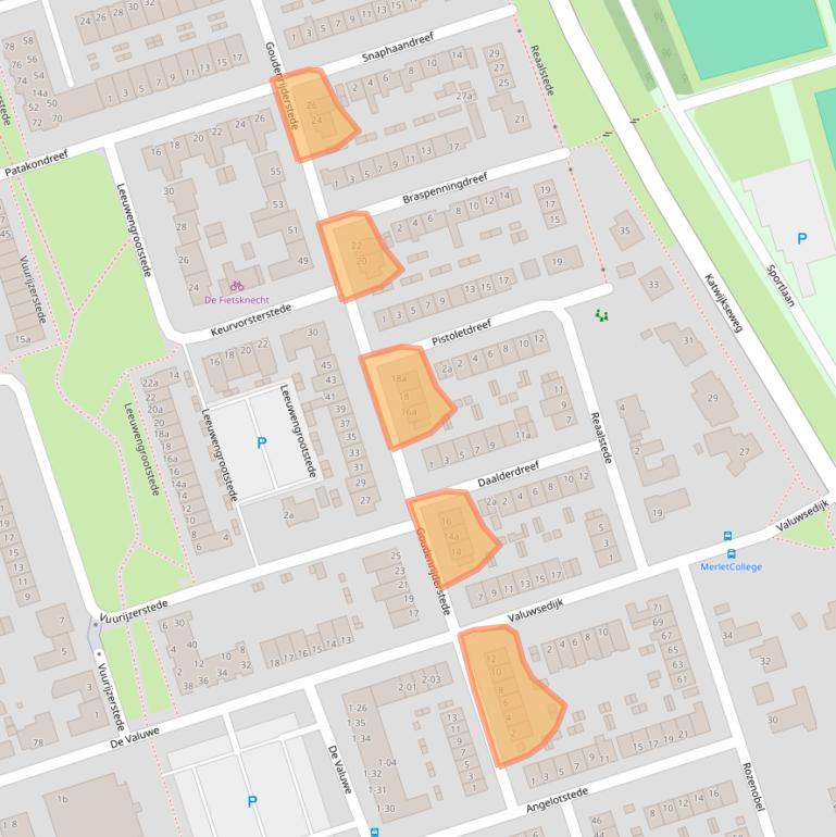 Kaart van postcodegebied 5431AC.