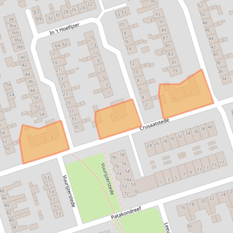 Kaart van postcodegebied 5431AJ.