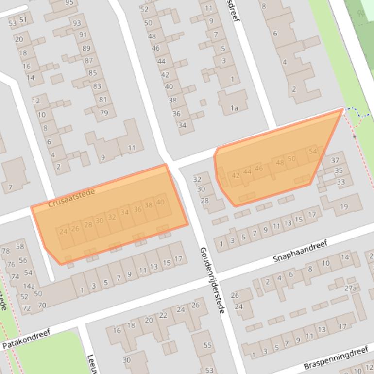 Kaart van postcodegebied 5431AK.