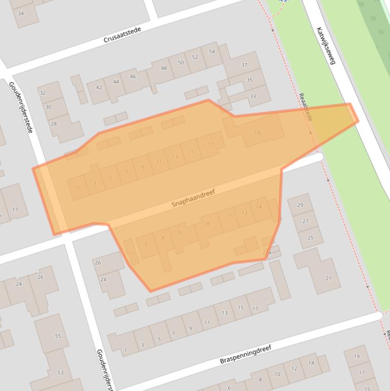 Kaart van postcodegebied 5431AL.