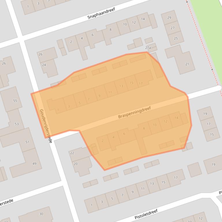 Kaart van postcodegebied 5431AM.