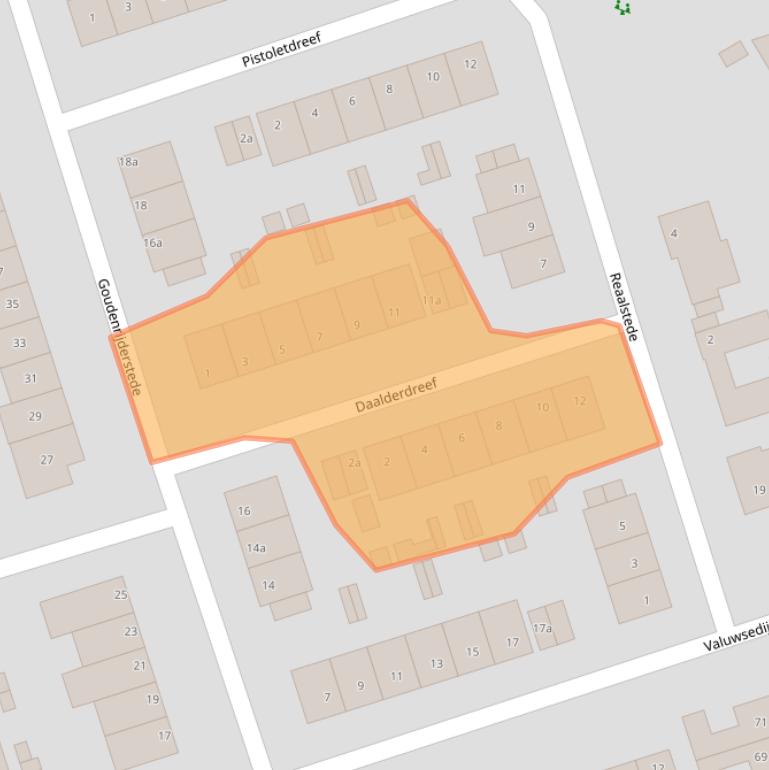 Kaart van postcodegebied 5431AS.